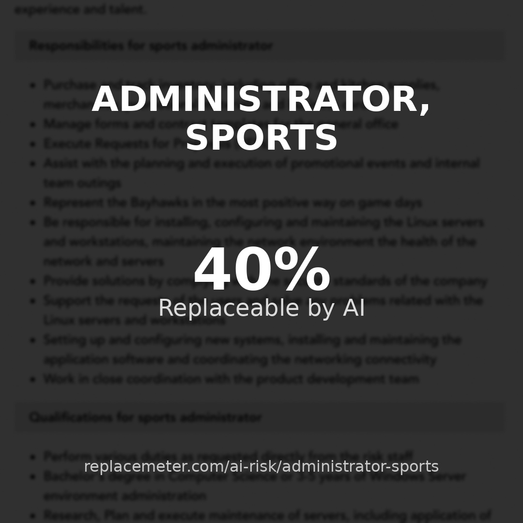 Administrator, sports