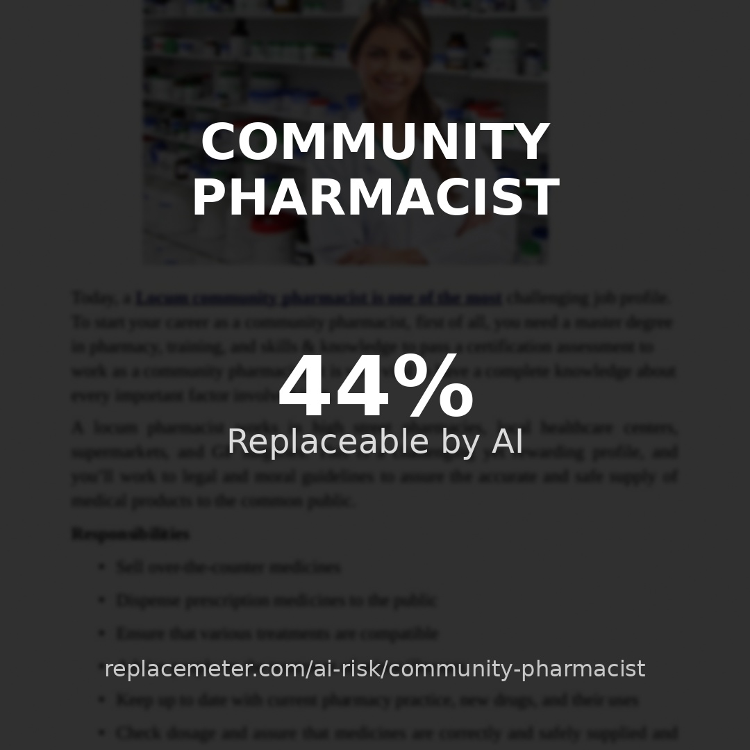 Community pharmacist