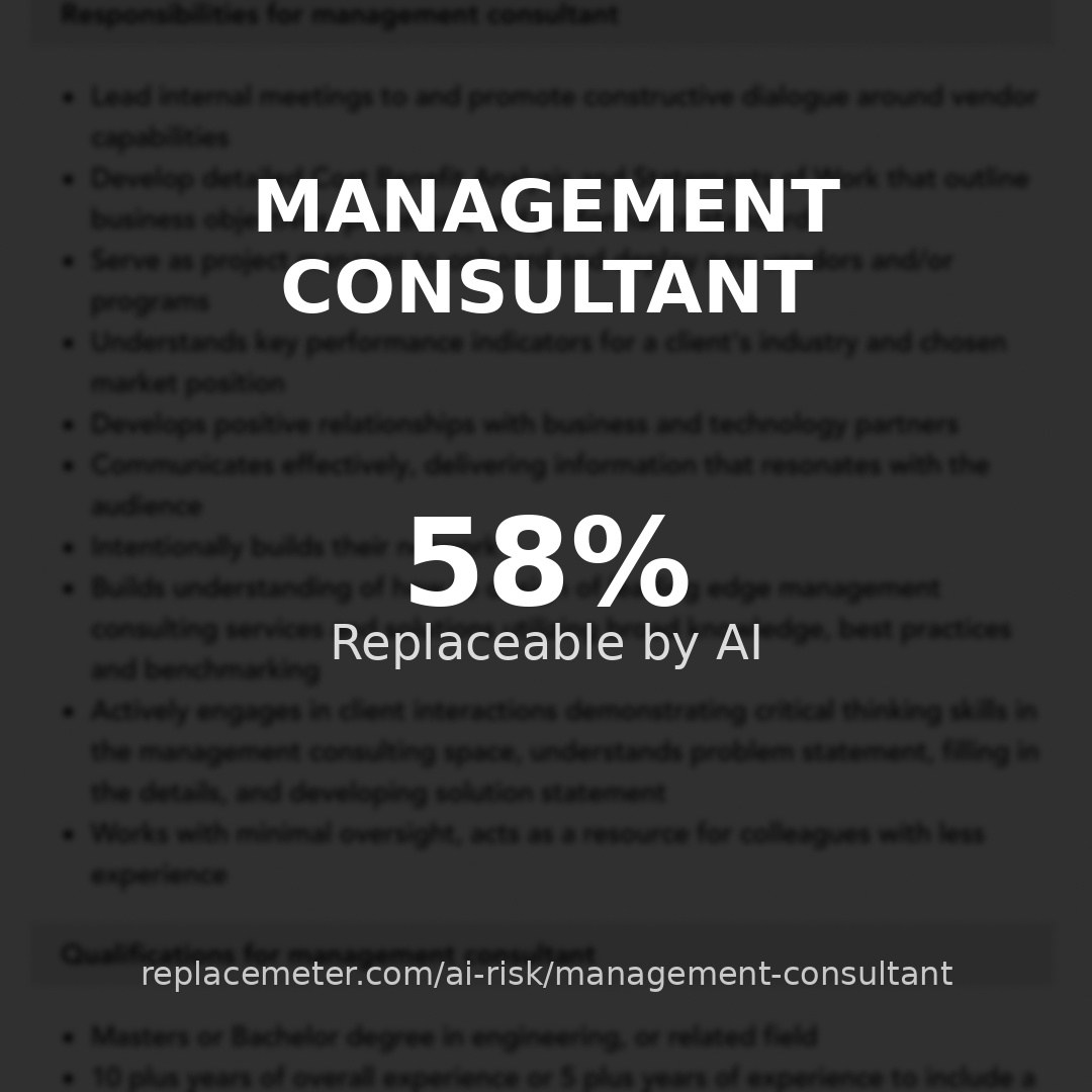Management consultant