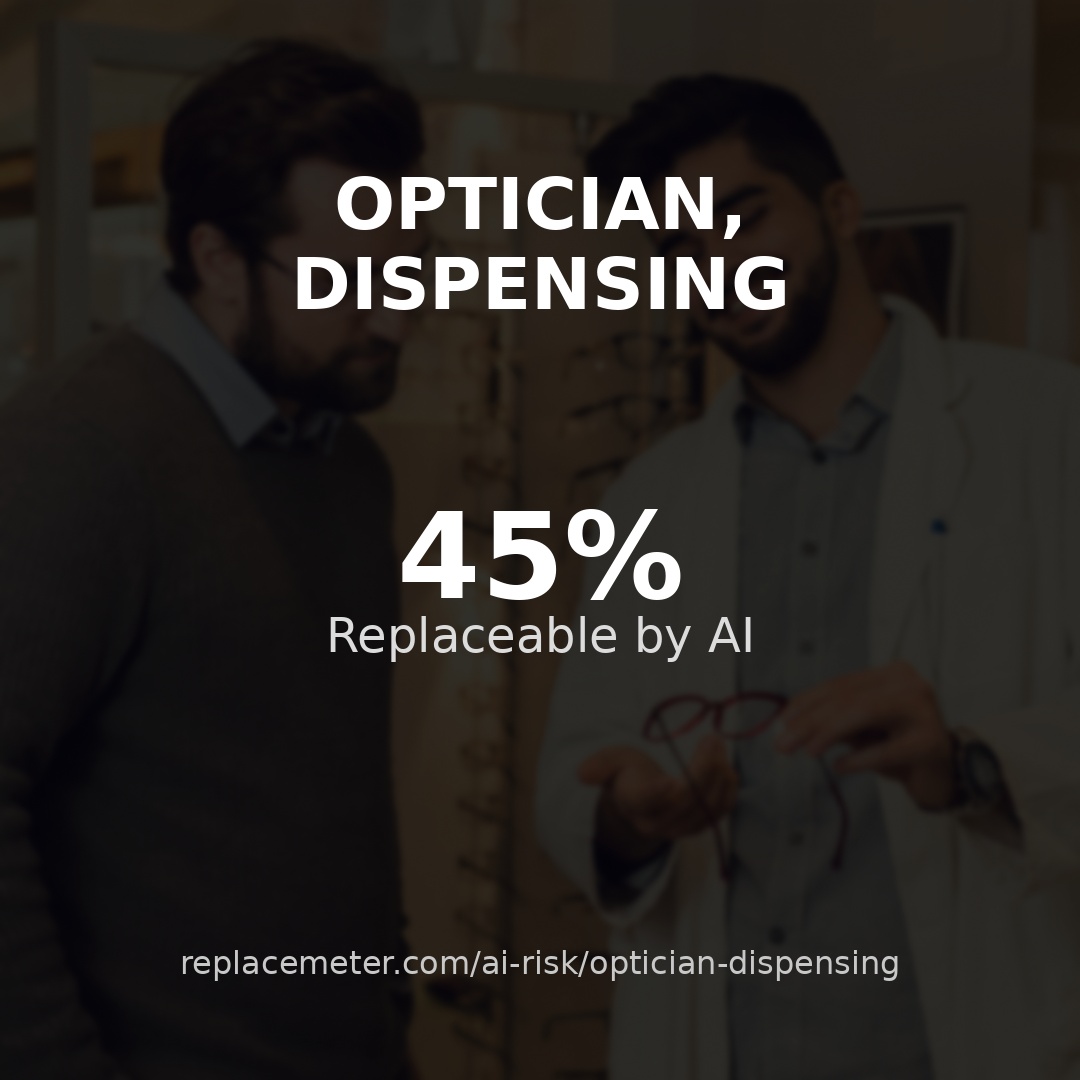Optician, dispensing