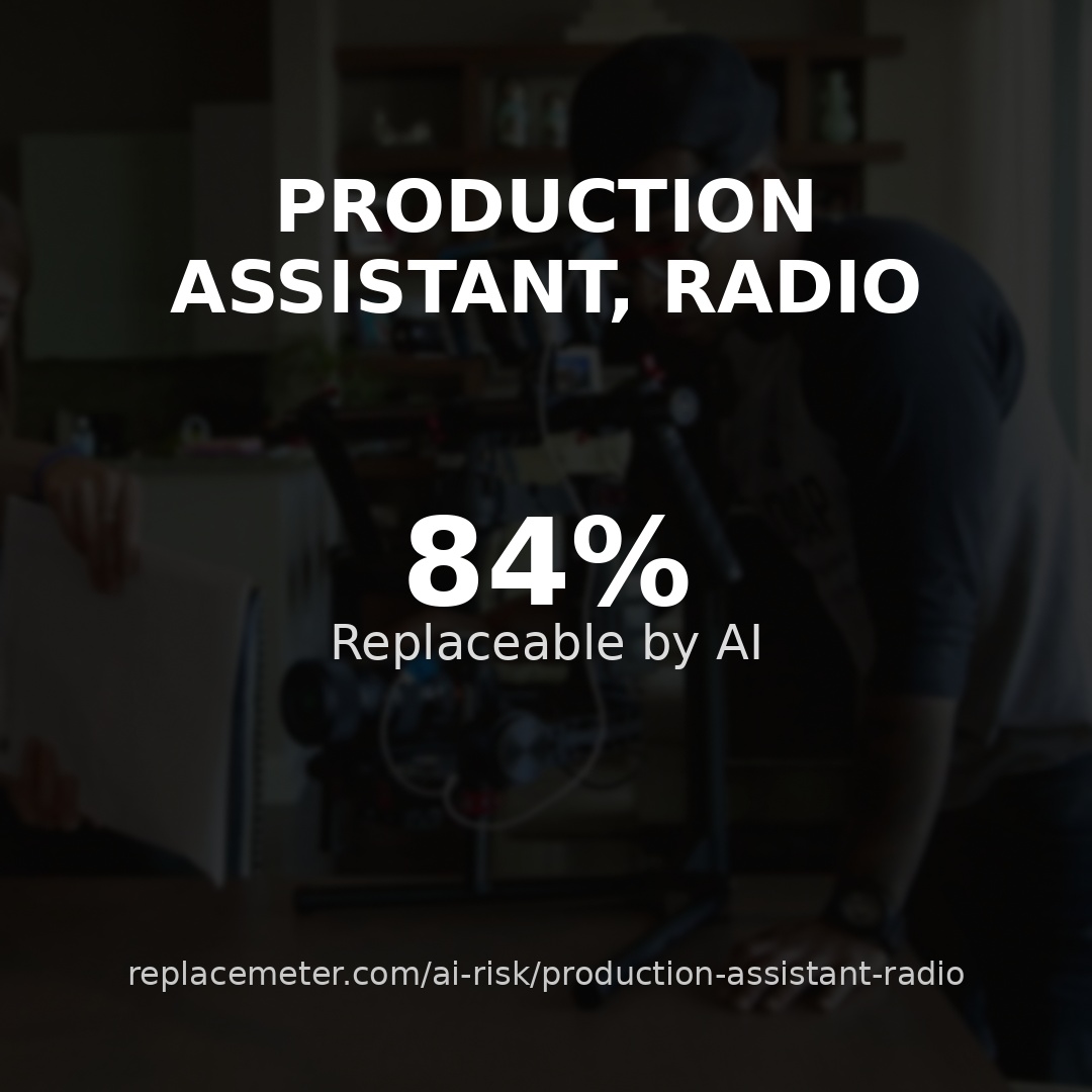 Production assistant, radio