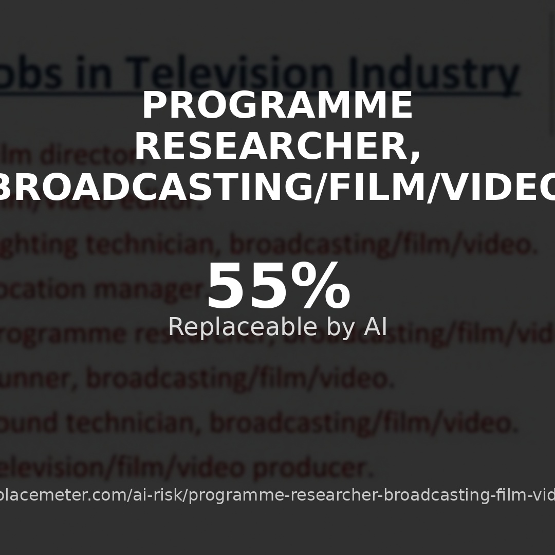 Programme researcher, broadcasting/film/video