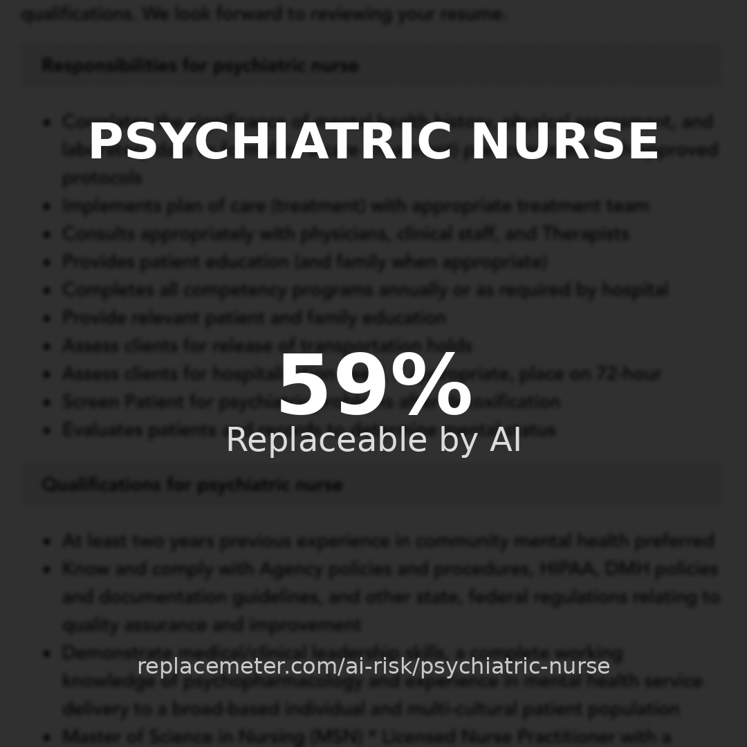 Psychiatric nurse