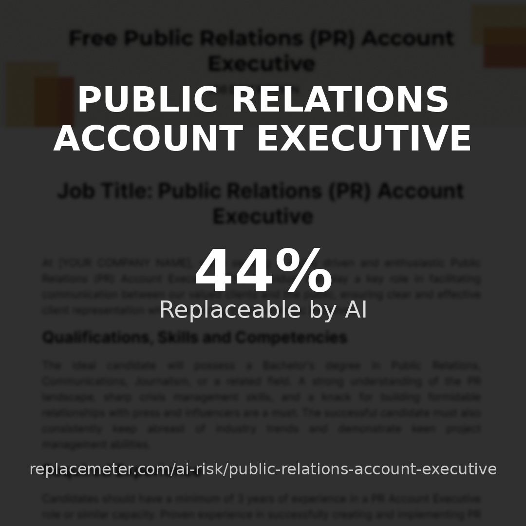 Public relations account executive