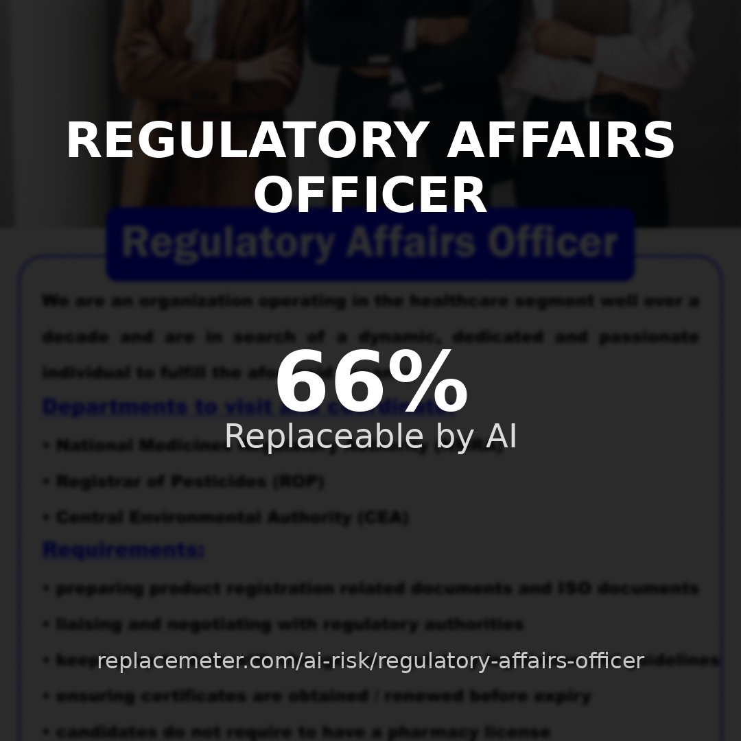 Regulatory affairs officer