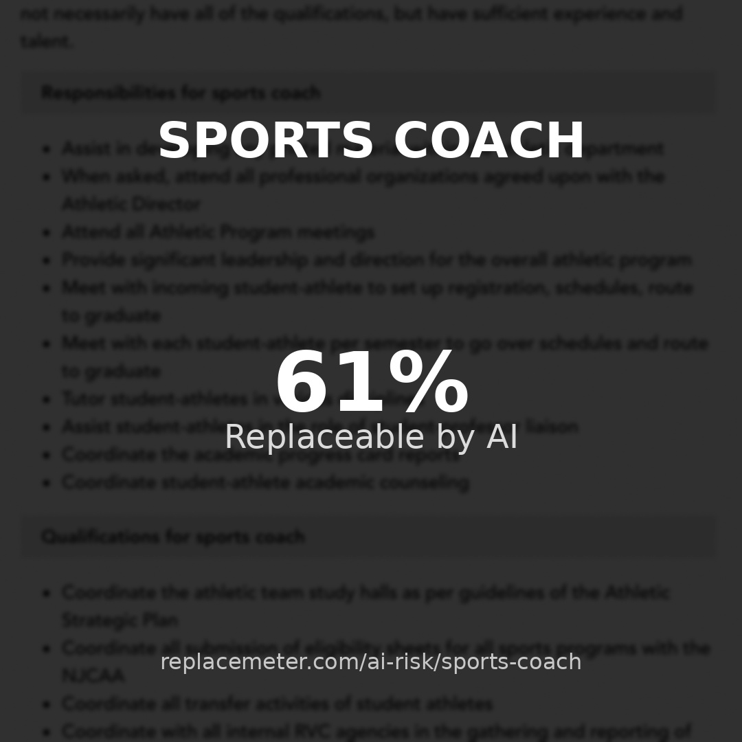Sports coach